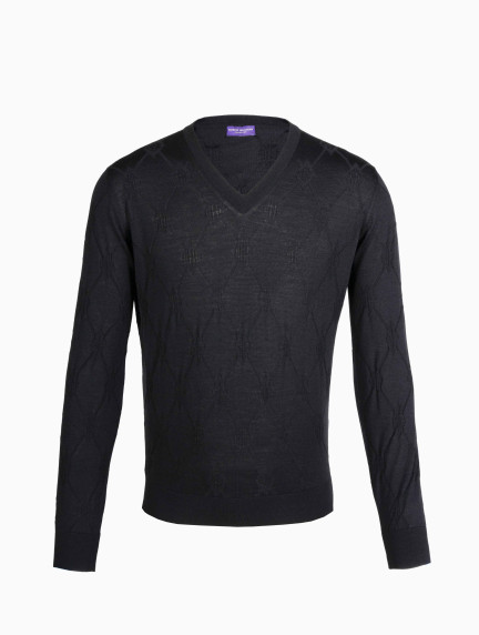 Patrick Hellmann CollectionBlack Pullover V-neckimage627